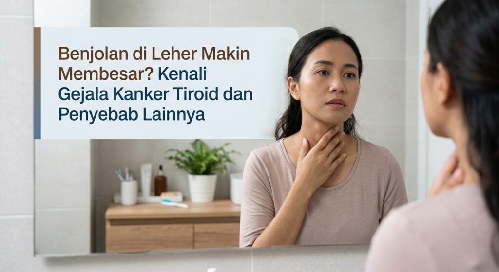 Benjolan di Leher Makin Membesar? Kenali Gejala Kanker Tiroid dan Penyebab Lainnya