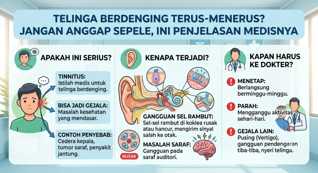 Telinga Berdenging Terus-Menerus? Jangan Anggap Sepele, Ini Penjelasan Medisnya