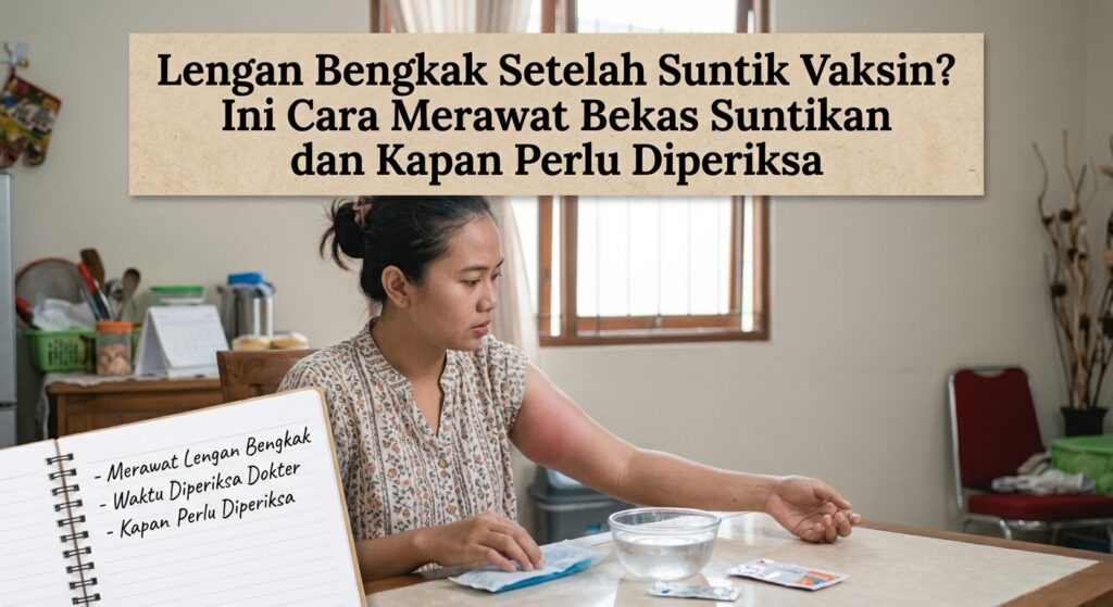 Lengan Bengkak Setelah Suntik Vaksin? Ini Cara Merawat Bekas Suntikan dan Kapan Perlu Diperiksa